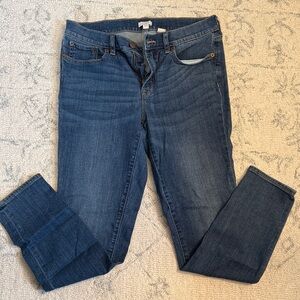 Jcrew Women’s Skinny Jeans in Dark Blue Stretch Denim